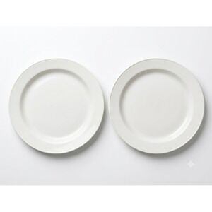 Steelite International Simplicity White Slimline Dinner Plates Set of 2 England